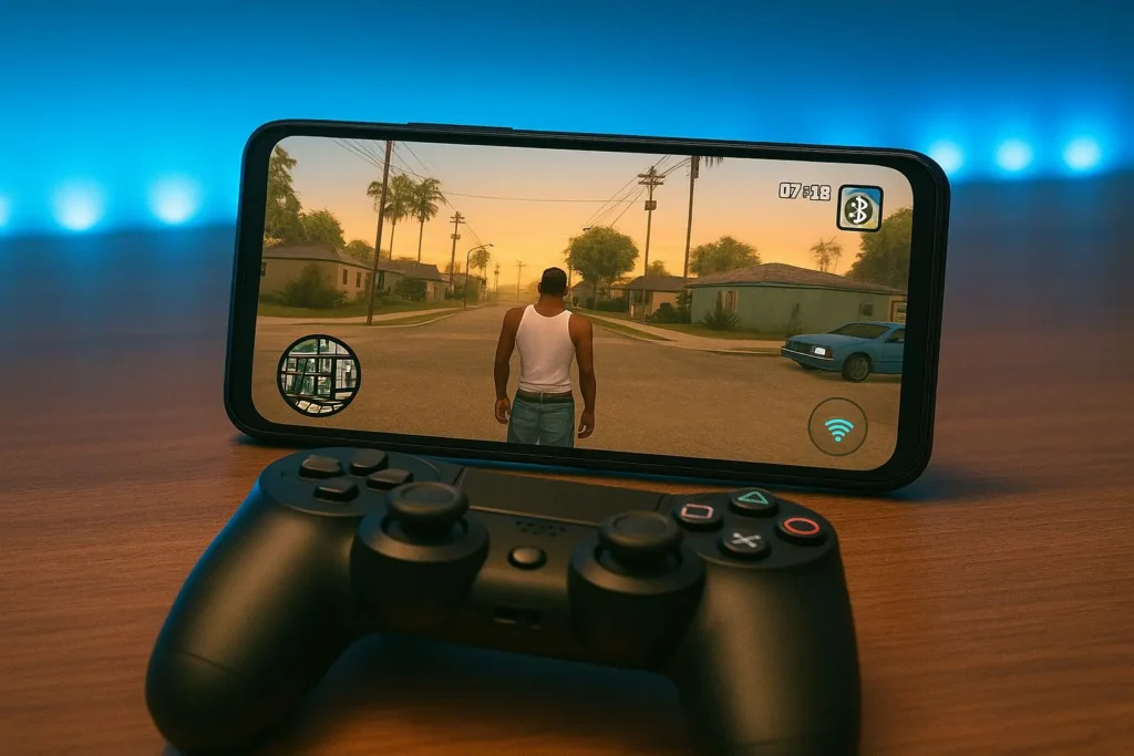 Download AetherSX2 APK for Android – Free PS2 Emulator with BIOS Support (v1.5-4248) 8 AetherSX2 PS2 emulator on Android with Bluetooth controller connected